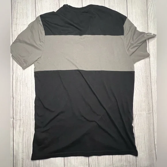 Fox Racing Men’s T-Shirt Size Large Black Gray Logo Moto Ventilated - Picture 2 of 3